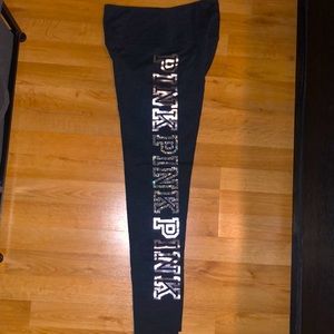 Pink brand cotton bling leggings